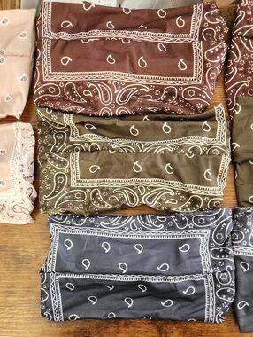 8pcs/ Set Retro Paisley Pattern Headbands,Colorful Headscarves For Women,Sweat